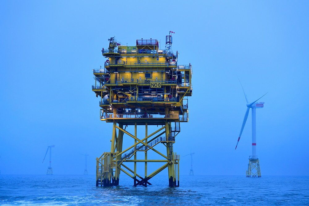 Offshore-Windpark Nordsee Ost: Der Park des Betreibers Innogy war der achte, der in Deutschland in Betrieb ging.