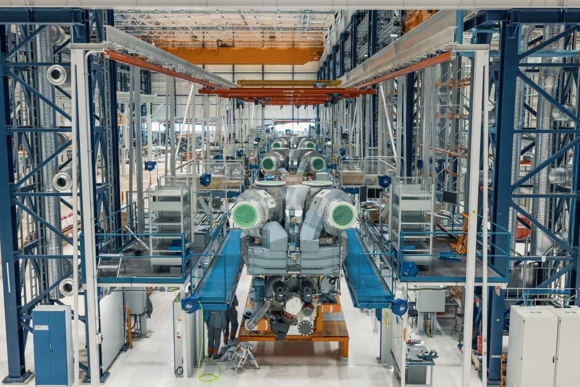 Im finnischen Vaasa arbeitet Wärtsilä an der grünen Zukunft der Schifffahrt: Wasserstoff, Ammoniak und Bio-LNG sollen Schweröl als Treibstoff verdrängen.