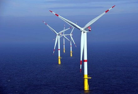 Offshore-Windpark Nordsee One: Die 54 Senvion-Turbinen speisen seit Ende 2017 Strom ins Netz ein.