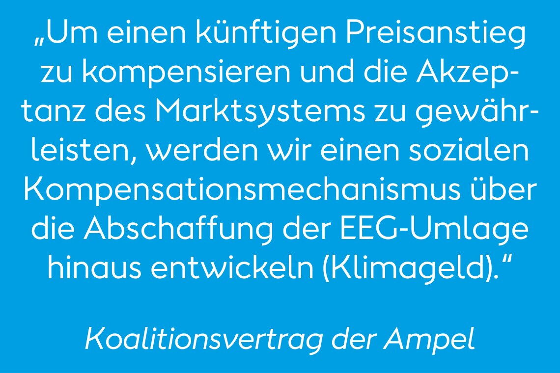 Klimageld: Im Koalitionsvertrag haben SPD, Grüne und FDP die Entwicklung eines Kompensationsmechanismus' beschlossen. Doch bislang kann sich die Ampel nicht darauf einigen.