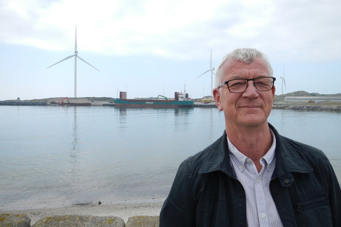 Steen Davidsen hat in seiner Zeit als Chef des Hafens von Hvide Sande dessen Zukunft gesichert, in dem er einen Windpark gebaut hat.