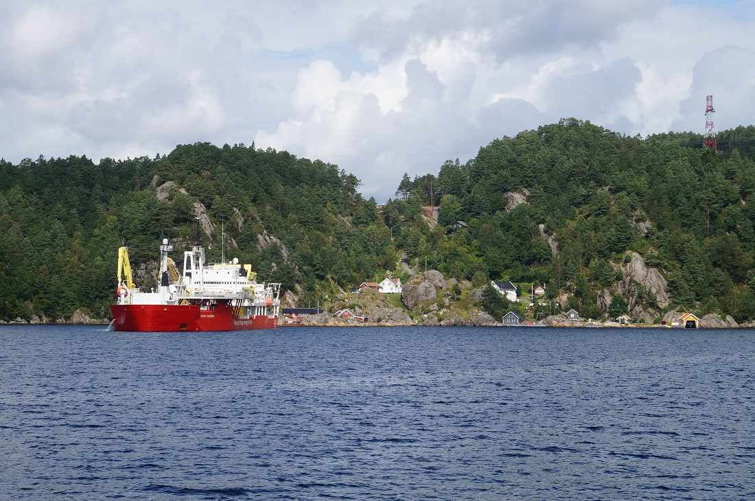 Gigang der Meere: Die „Nexans Skagerrak“ ist eines der größten Kabelverlegungsschiffe der Welt.