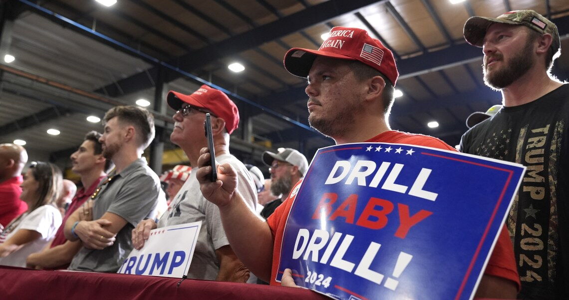 Drill, Baby, drill! Trump-Anhänger versprechen sich vom alten und künftigen Präsident einen Boom der Öl- und Gasindustrie.