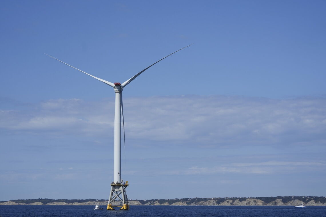 Offshore-Windpark Block Island in den USA: Seit 2016 liefern die fünf Turbinen Strom. Doch ob neue Windparks unter Trump gebaut werden, ist fraglich.
