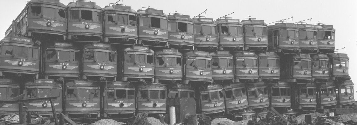 Straßenbahnen in den USA: Die „General Motors Streetcar Conspiracy“ gibt der US-Autoindustrie die Alleinschuld am Aus der Straßenbahnen in vielen US-Städten. Eine Mitschuld trägt sie tatsächlich.