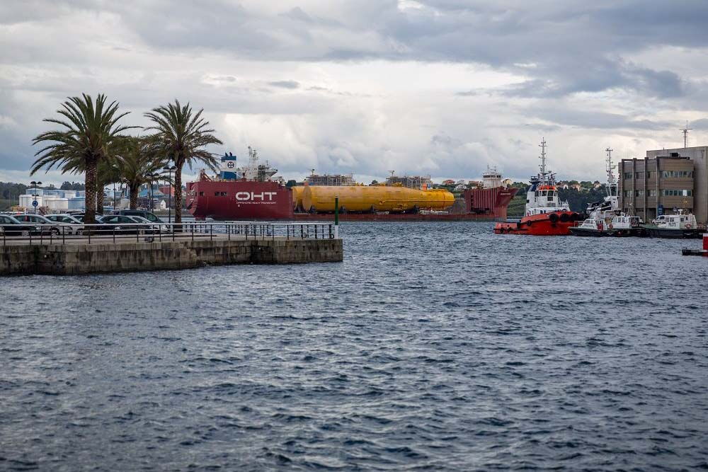 Floating Wind: Die Schwimmköper von Hywind wurden in Spanien gebaut und dann nach Norwegen verschifft.