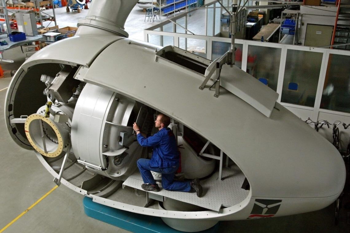 Produktion einer Windradgondel bei Enercon: Der Hersteller aus Aurich hat enorm vom EEG aus dem Jahr 2000 profitiert.