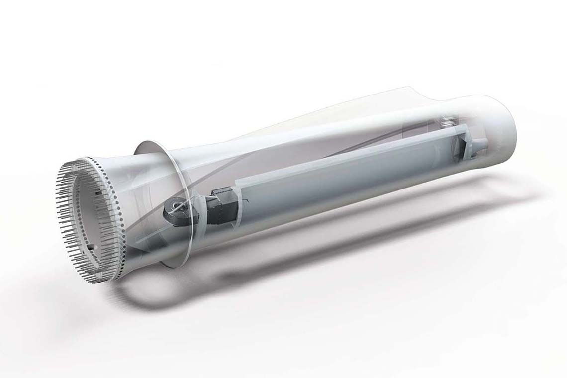 Blattheizung des Windradbauers Enercon aus Ostfriesland: Die Systeme verhindern, dass die Rotorblätter vereisen oder die Anlagen bei Extremtemperaturen abgeschaltet werden müssen.