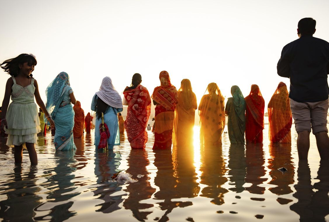 Zeremonie am Brahmaputra: Indien befürchtet durch den Bau eines Wasserkraftwerks in Tibet Einschränkungen an dem von Hinduisten verehrten Fluss.