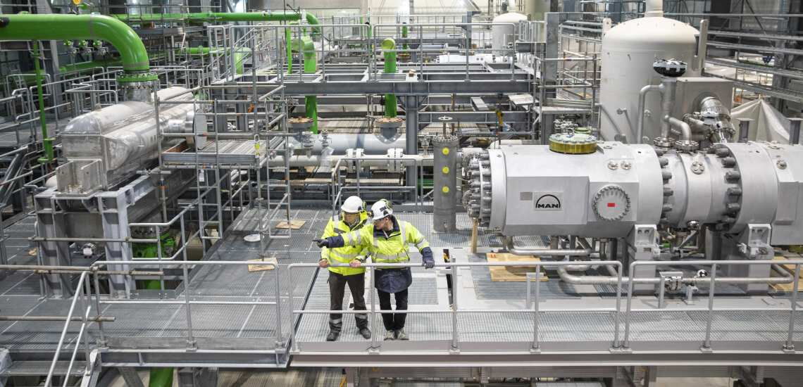 In Esbjerg entsteht die derzeit größte Wärmepumpe der Welt. Sie zapft Nordseewasser an, um grüne Fernwärme zu liefern.