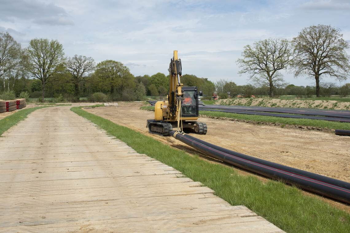 Erdkabel im Drehstromnetz: Neubau der Trasse von Wilhelmshaven nach Conneforde.